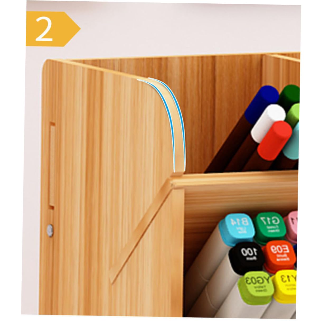 Bois Porte-stylo Grand à Plusieurs Compartiments, pour Bureau
