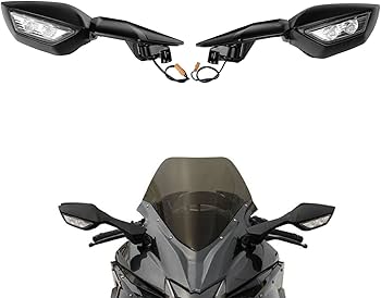 Amazon.com: TCMT Rear View Side Mirrors LED Turn Signal Fit For