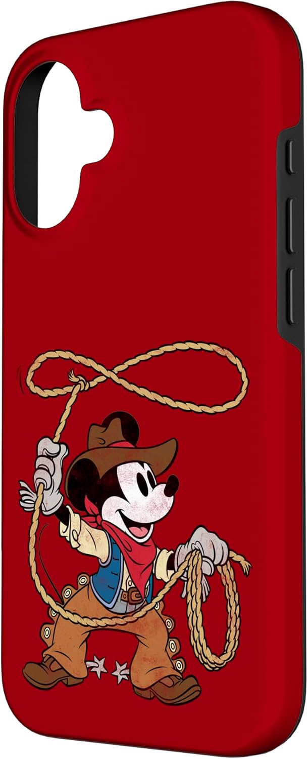 Disney Mickey Mouse Cowboy Costume Western Vintage Look Case for iPhone 16
