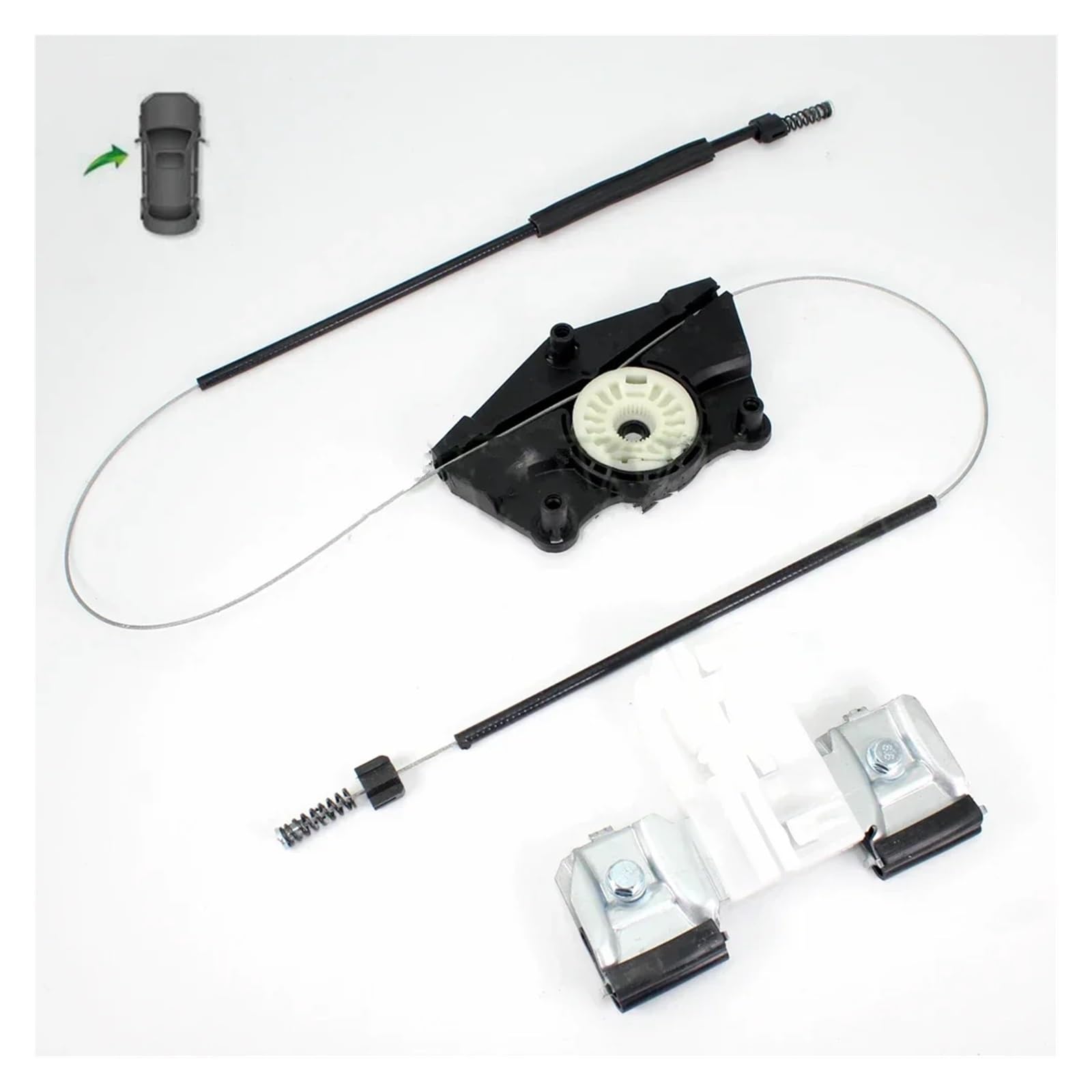 Elevalunas eléctrico delantero izquierdo para Skoda Fabia 2011-2015 con kit de reparación 5J4837461