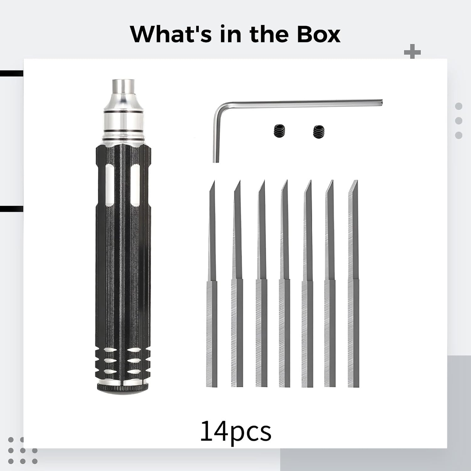 7-Piece Model Scribing Tool Set With Precision Engraving Pen And 6 Steel Tips For, Military & Scale Models