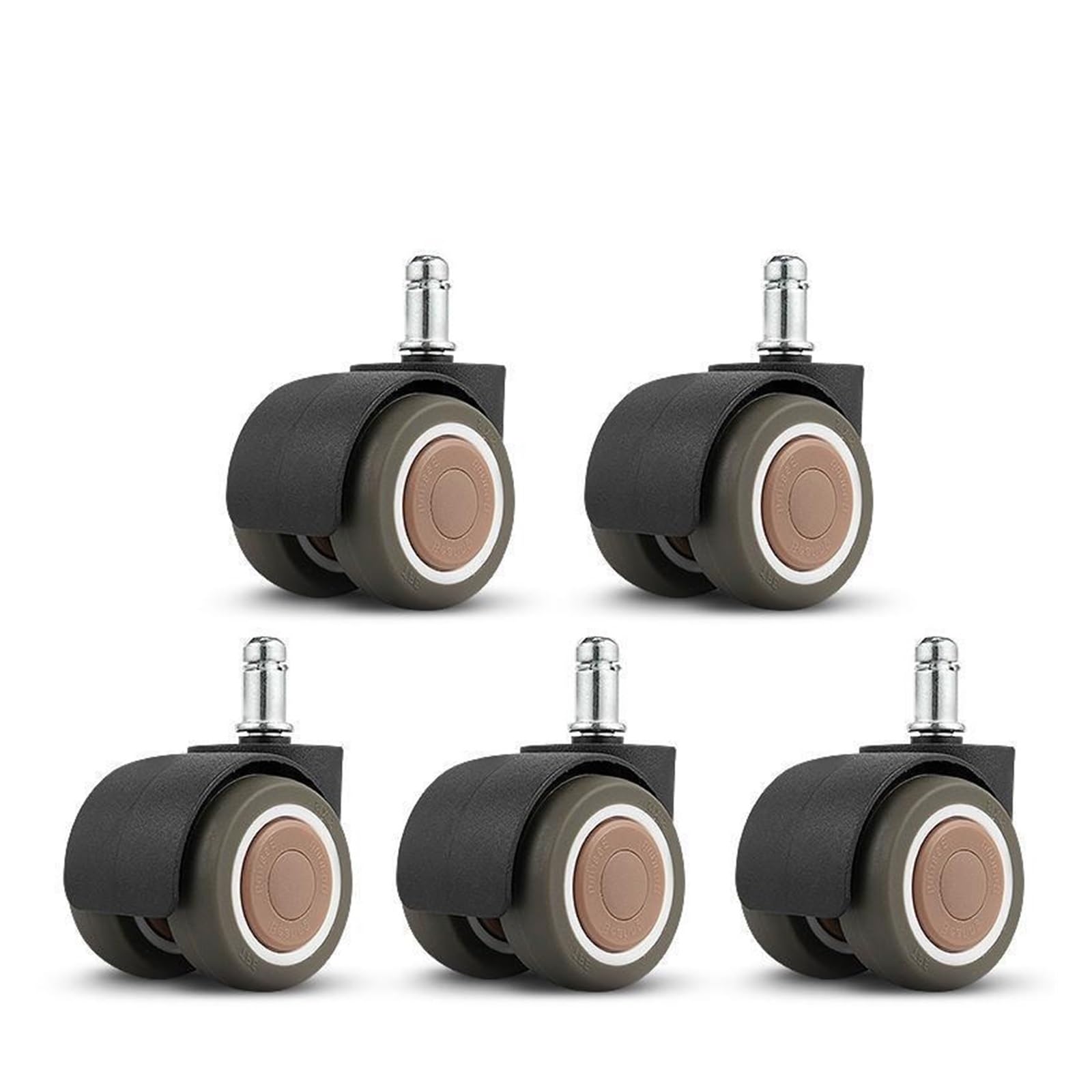 MXXDMOPD 5 Pieces/2 inches Office Swivel Chair Wheels Computer Universal Gaming casters boss Accessories(10x21mm)