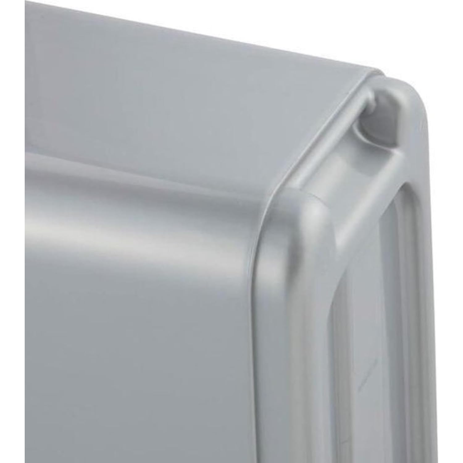 Keeeper Premium Waste Bin with Flip Lid, Soft Touch, 10 Litre, Magne, Silver