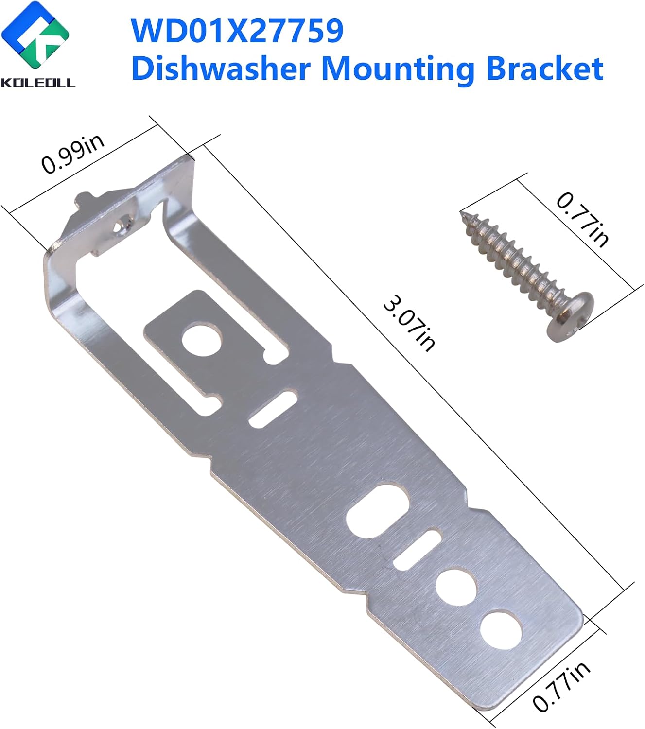 4pcs WD01X27759 Mounting Bracket, Dishwasher Replacement Parts | Compatible with GE Dishwasher