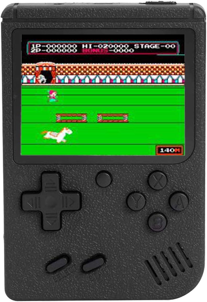 Handheld Game Console with 400 Classical FC Games Console 3.0-Inch Colour Screen,Gift Christmas Birthday Presents for Kids, Adults (Games Consoles Black)
