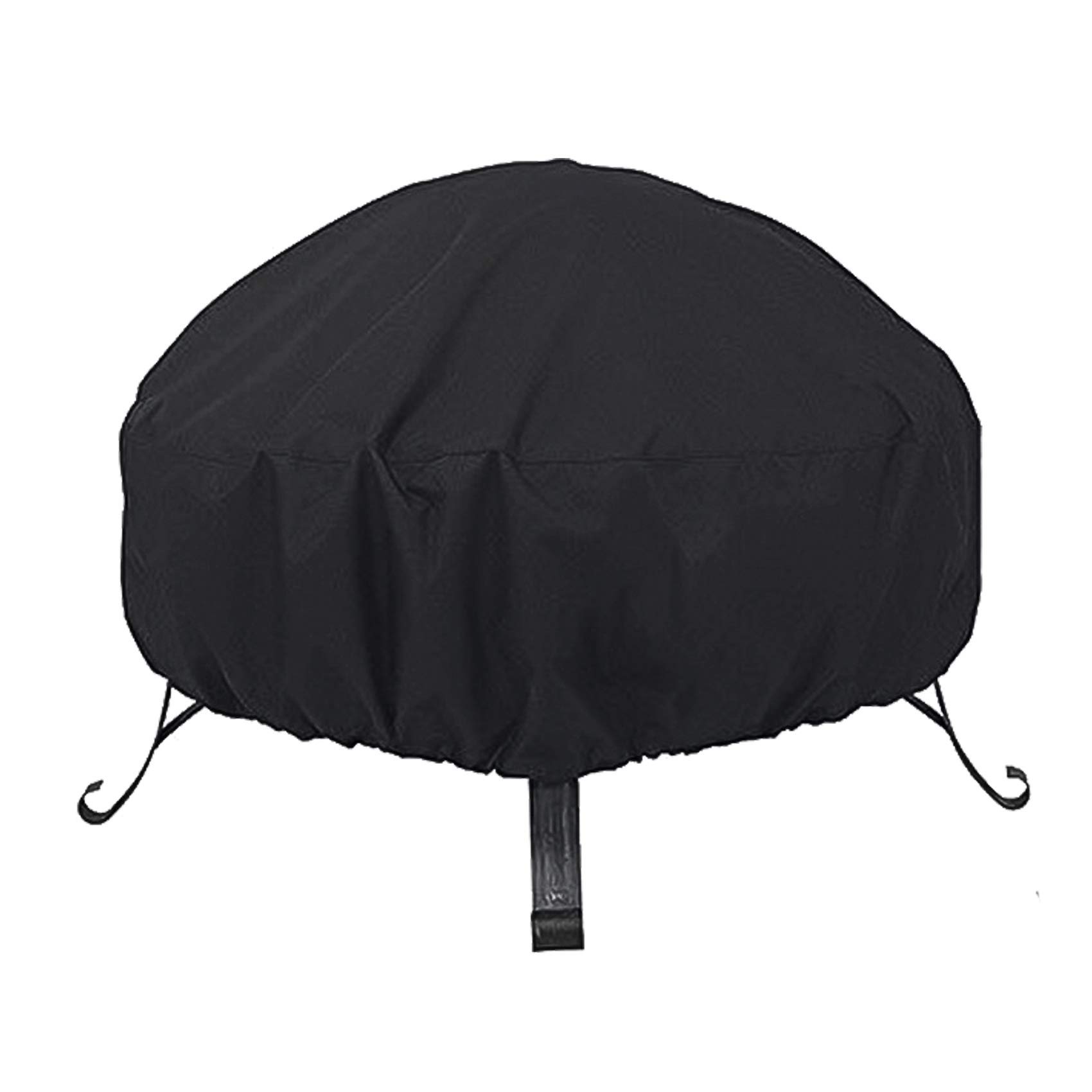 ActionEliters Patio Fire Pit Cover Round 38 x 20 inch,Waterproof Heavy Duty and Durable Outdoor Fire Pit Cover,600D Heavy Duty Oxford Cloth Furniture Cover.