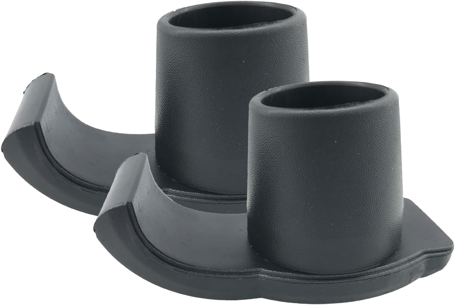 Walker Ski Glides, for1 1/8 Inch Tubes,Pop and Glide Easy Use Walker Skis, Heavy Duty Coaster Skis for Medical Walkers,Black (2)，QingTD