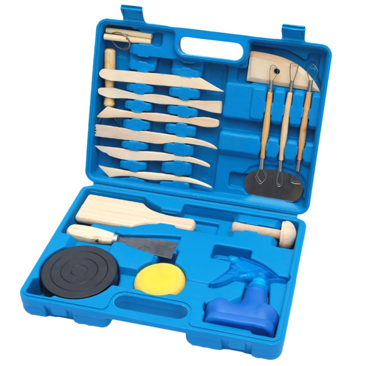 Housoutil 19 Piezas Kit de Herramientas para Esculpir Arcilla Instrumentos para Figuras de Arcilla para Modelar Casa Aula