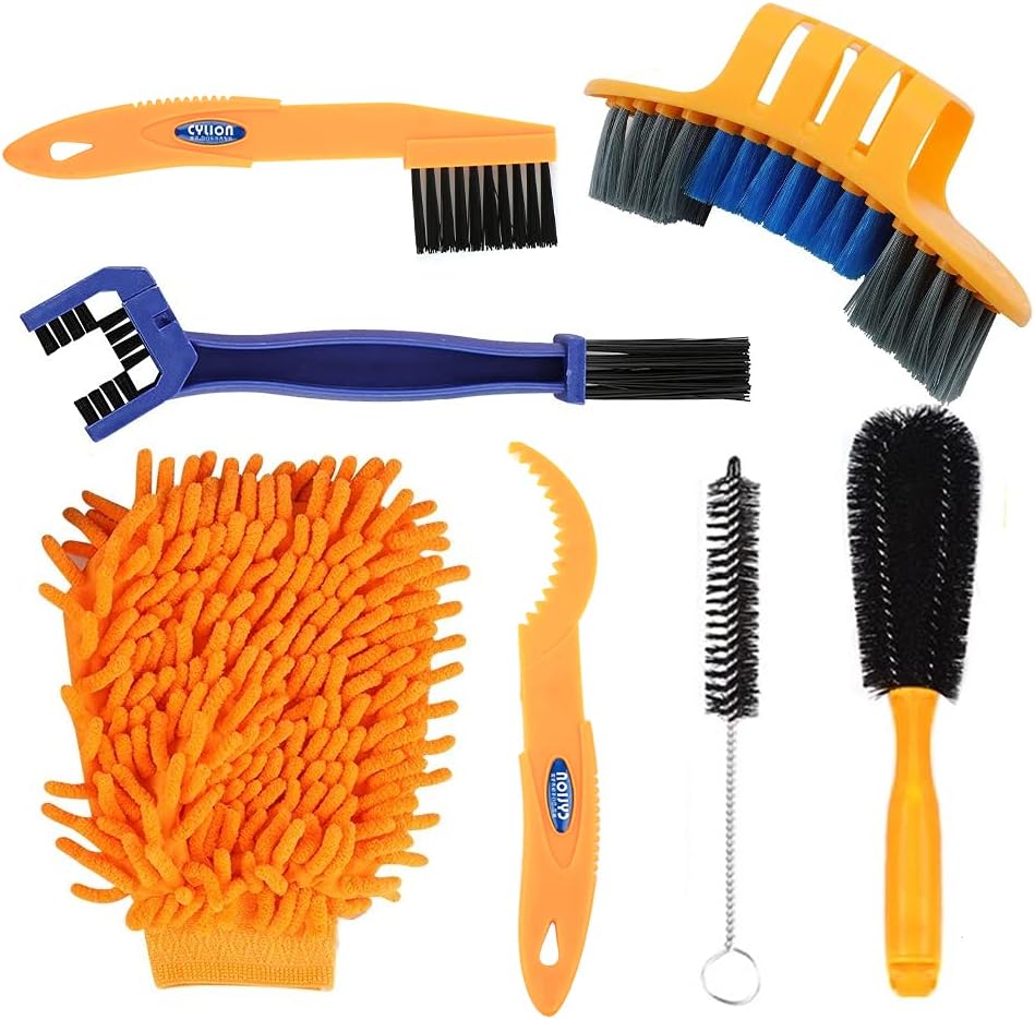 Bike Cleaning Brush Tool Kit Set (Chain Cleaning Brush Set)