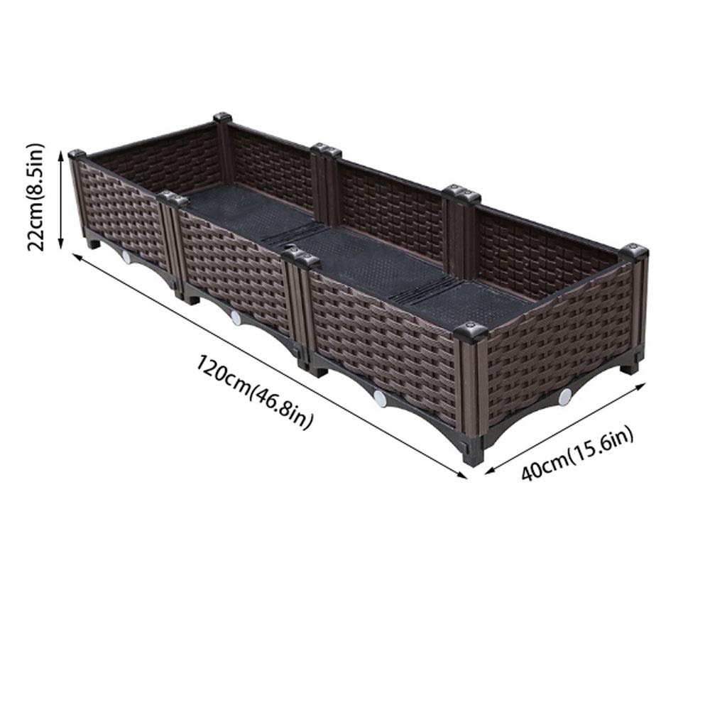 HASMI Zimmerpflanzen Blumentopf Pflanztopf Haushalt Kunststoff Pflanzkasten Dachterrasse Gemüsepflanztrog Pflanztopf Groß