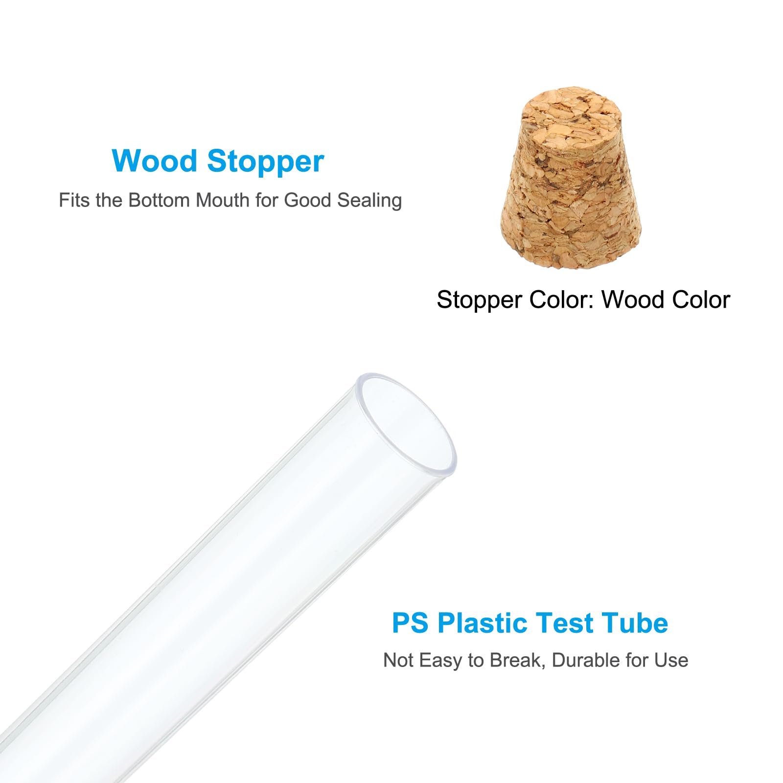 20ml Test Tubes, 20pcs 5.91x0.79in Glass Test Tube Containers 724117772680