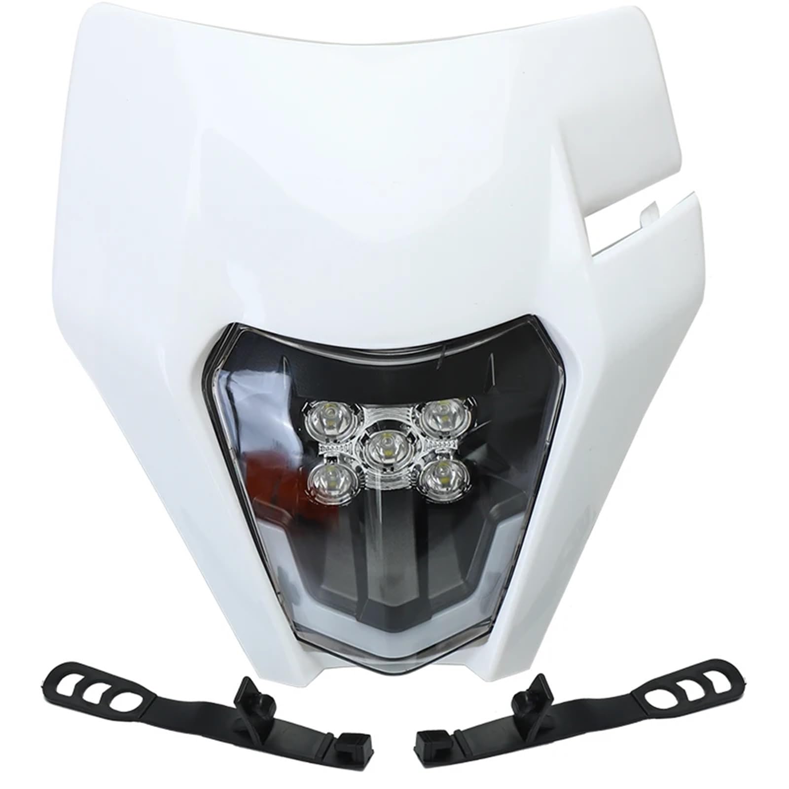 LOTFI Faro LED for motocicleta, linterna for cabeza compatible con KTM EXC EXCF SX SXF XC XCF XCW XCFW 530 450 350 300 250 150 125 (Size : A White)