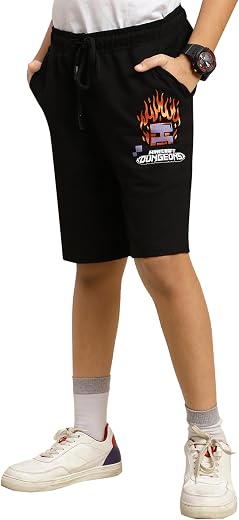 Kidsville Official Minecraft Printed Regular Fit Shorts for Boys