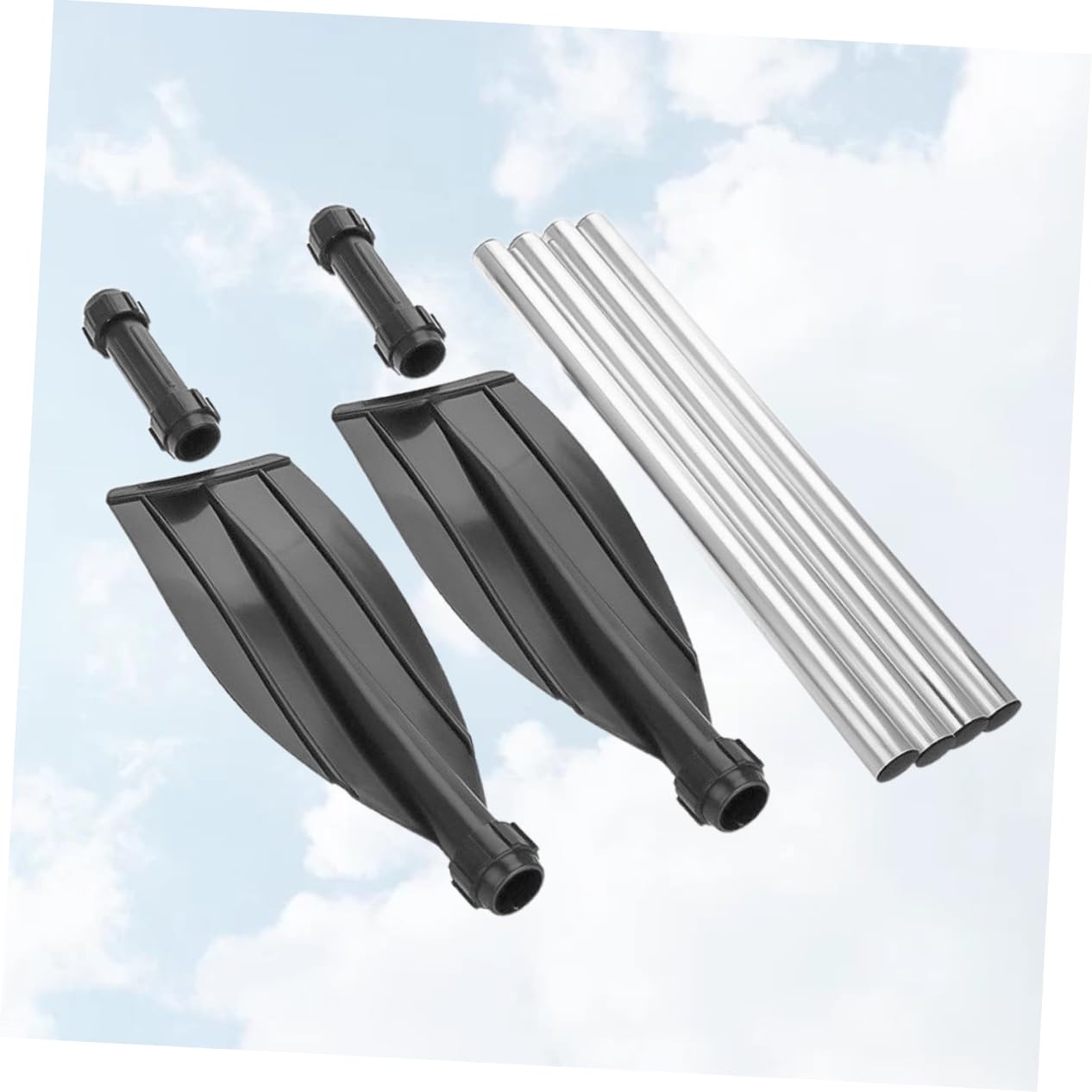 Doppelpaddel Aluminiumlegierung Abnehmbares Dual Purpose Kayak Paddel für Kajak Floß und Schlauchboot Einfach zu Montieren Langlebig und Praktisch