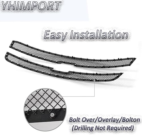 Miniatura 6 de Parrilla de malla de acero inoxidable para Chevy Silverado 1500 2003-2004 2500/3500/2500 HD 2003-2006 Chevy Avalanche 1500/2500 parrilla frontal