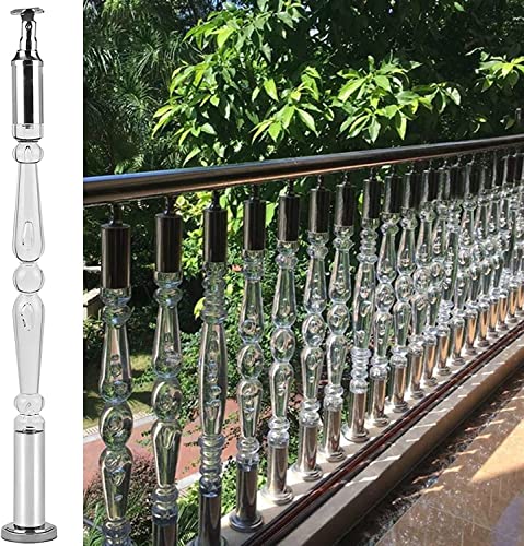 Pilier de transparence en cristal de garde-corps en acrylique pur