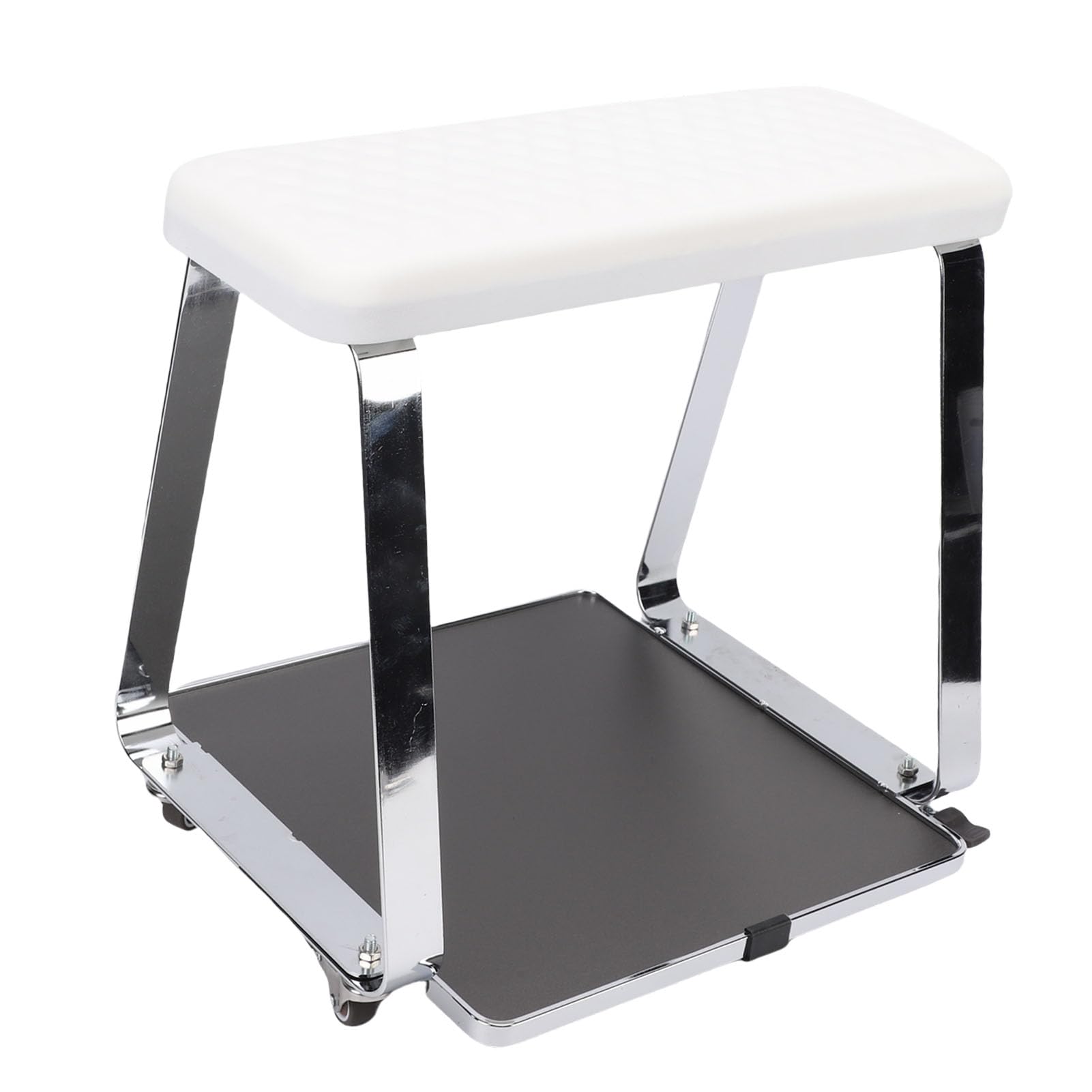 Sxhlseller Poggiapiedi Portatile per Pedicure, Carrello Mobile per Estetista con Comodo Poggiapiedi per Salone di Bellezza, Vassoio Grande