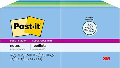 Miniatura 8 de Notas autoadhesivas Sticky Notes de Post-it, Bora Bora Collection