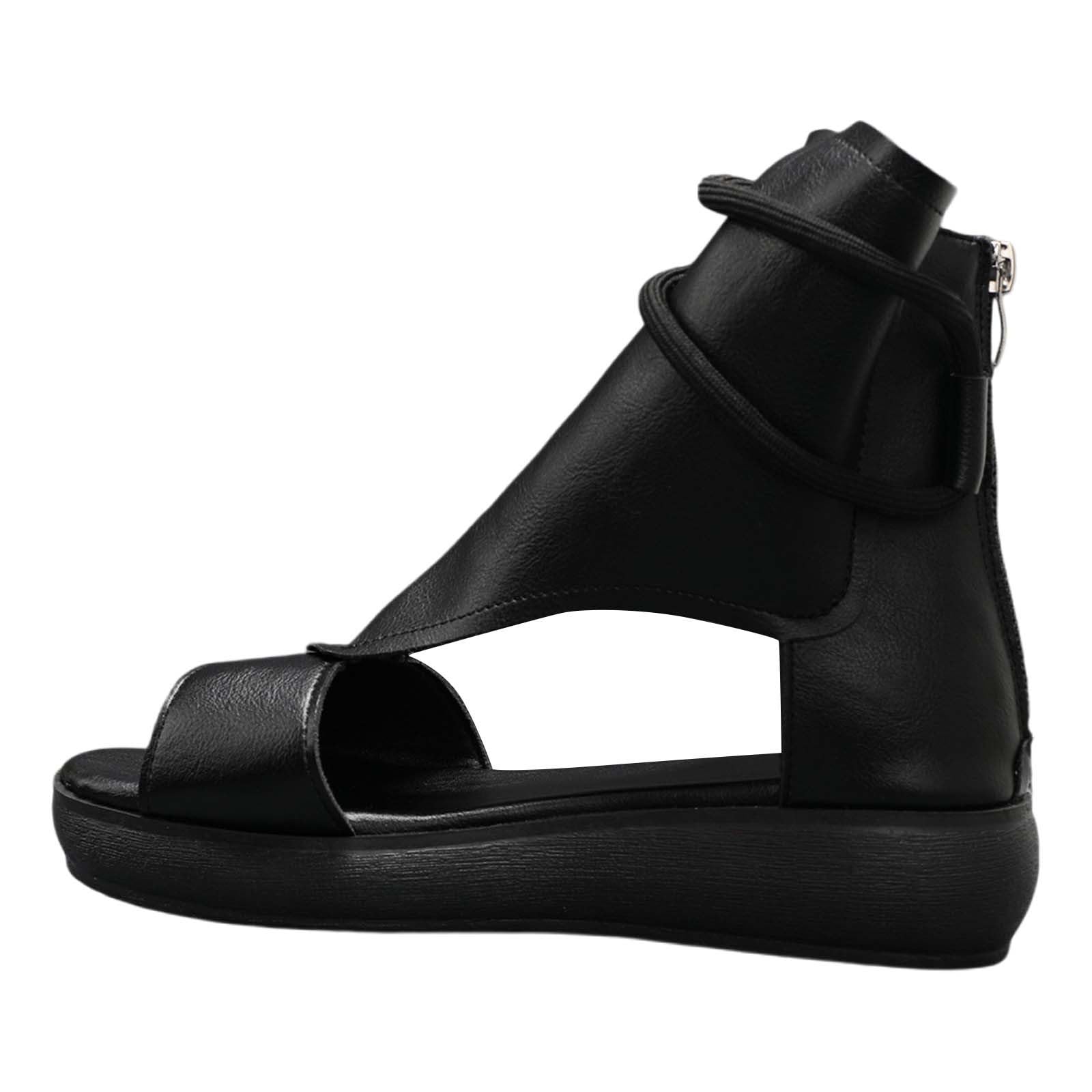 Sandali Sportivi Donna Estive Ciabatta Estiva Zip Platform Fondo da donna Ourdoor Spessa zeppa Scarpe da Sandali Sandalo Elegante Spiaggia Eleganti Cerimonia Gioiello Estive