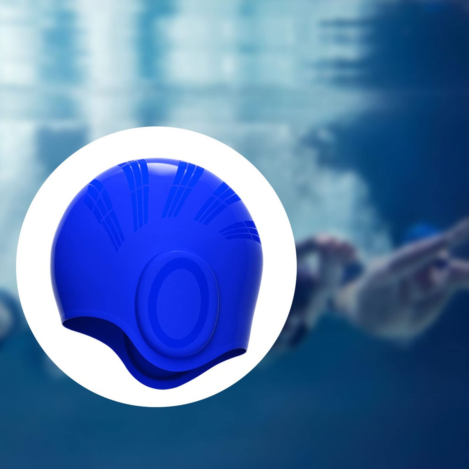 Bonnet de bain en silicone pour cheveux longs - Flexible - Pour garder vos cheveux au sec - En silicone naturel - Pour piscine