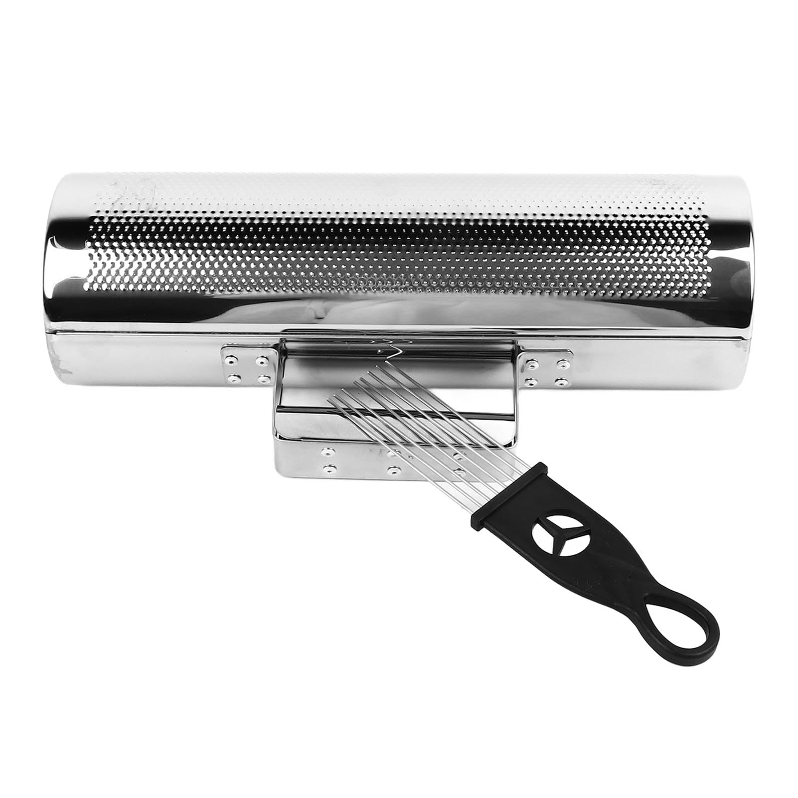 Guiro Shaker à percussion en aluminium, instrument de musique pour l'éducation précoce des enfants, Guiro en métal durable avec brosse à gratter, outil de rythme portable pour