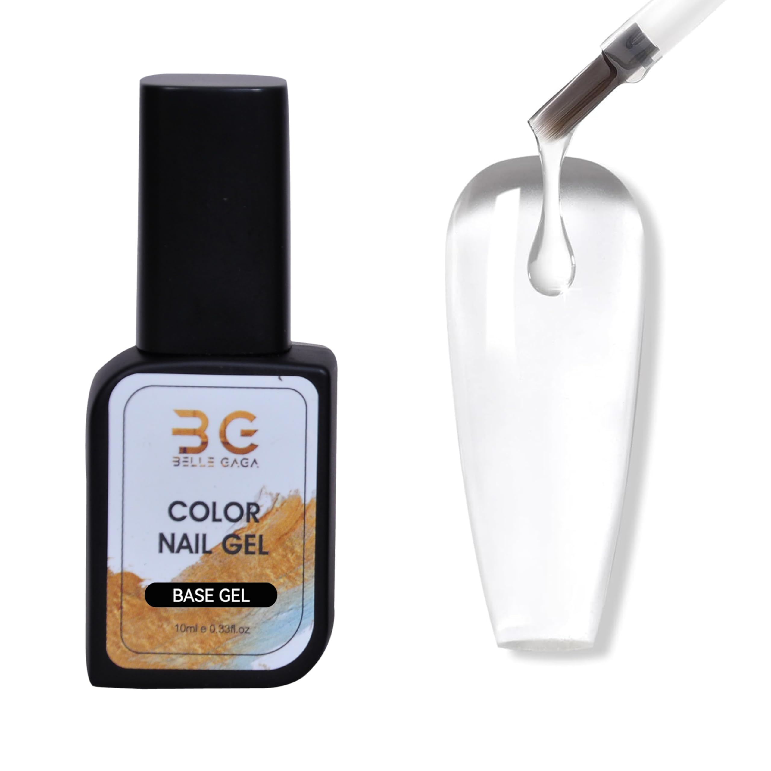 Rubber Builder Gel Base Coat for Nails, 10ml Clear Rubber Base Gel Nail Polish for Strengthen/Apex Building/Enhance/Reinforced Long Lasting Fiber Protect Soak Off U V LED Gift for Thin Weak Nails-image-24