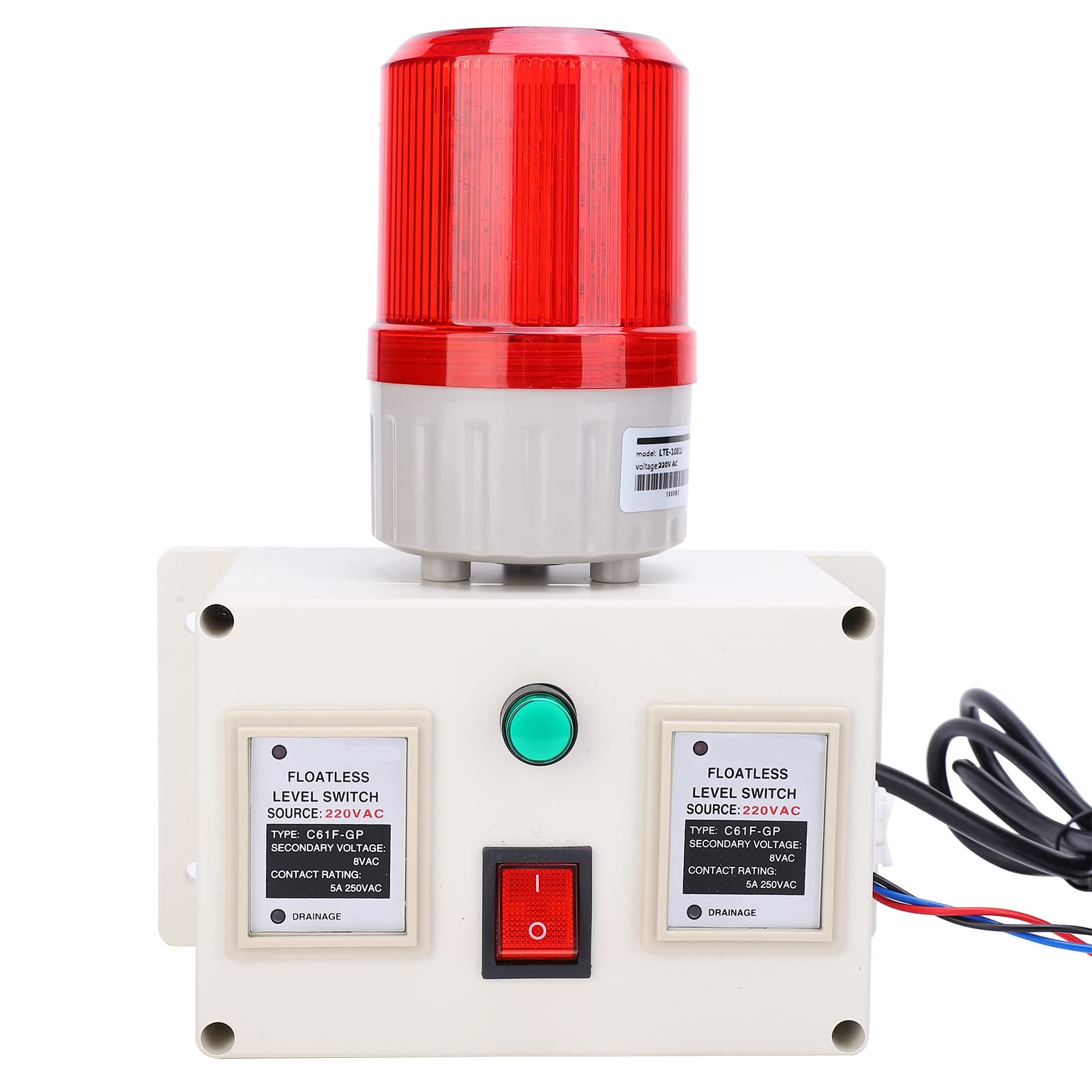 Fafeicy Allarme Livello Acqua Sensore, Monitor Serbatoio ABS con 90-105dB