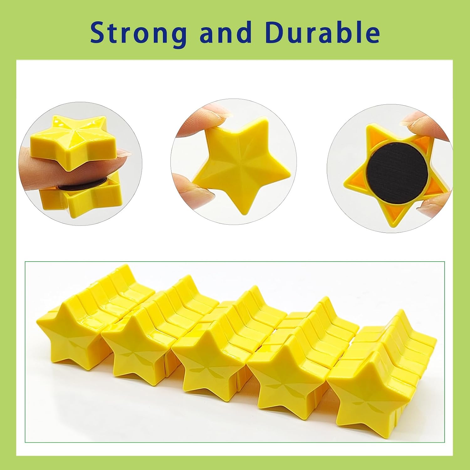 Mini Star Fridge Magnets 30Pcs Strong Heavy Duty for Whiteboard Home image 2