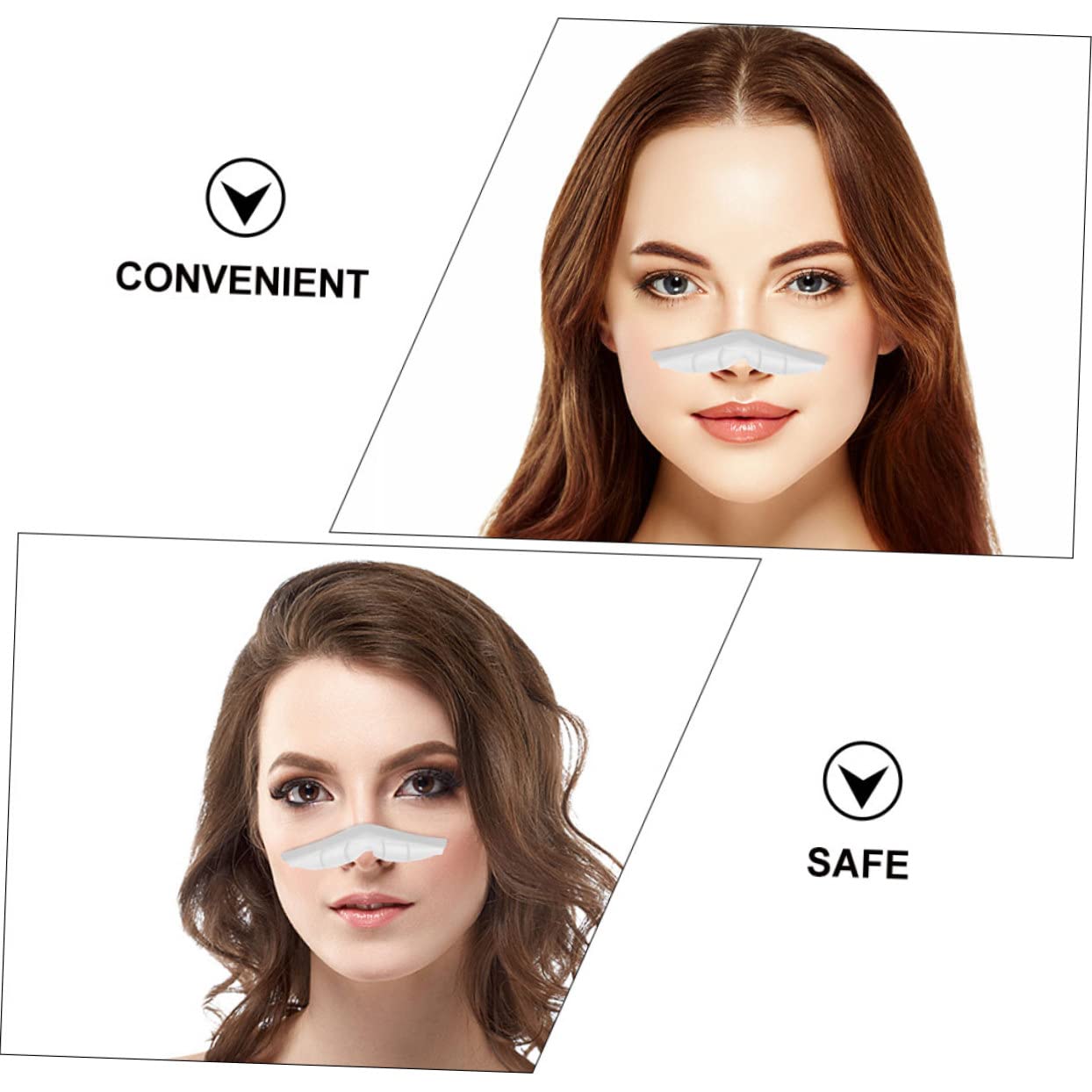 SHINEOFI Lot De 5 Bandes De Masque Et Plaquettes Nasales Anti-buée Blanches Confortables Et Robustes 20 Pièces X 5
