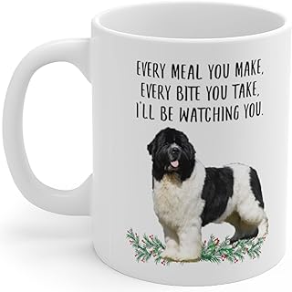 Funny Landseer Newfoundland Gifts For Women Mother's Day 2025 Every Meal You Make Every Bite You Take Coffee Mug Ceramic Cup White 11oz