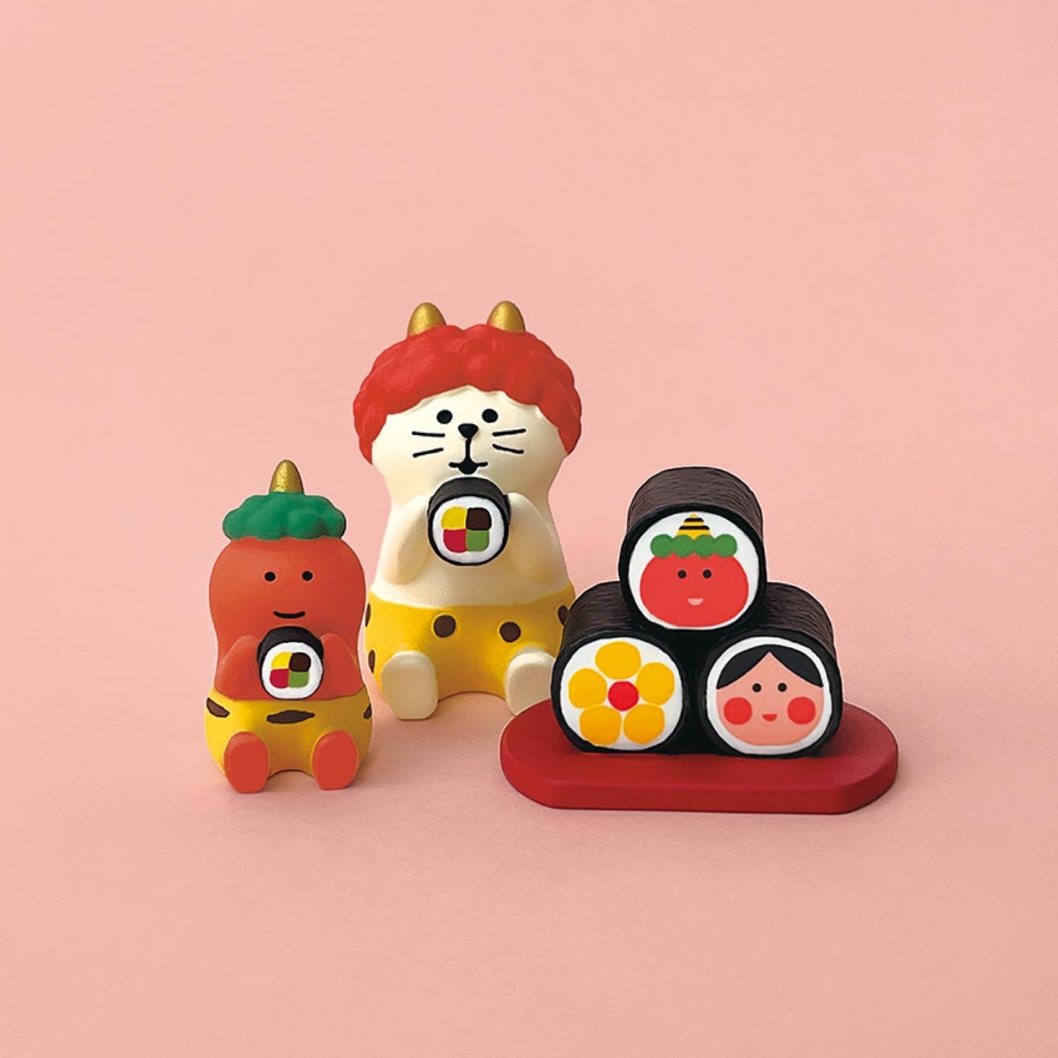 コンコンブル　DECOLE フィギュア　かっぱ巻　恵方巻き　鬼 Amazon.co.jp: デコレconcombre 小鬼 恵方巻 約16×20×h30 ZFK-16229K