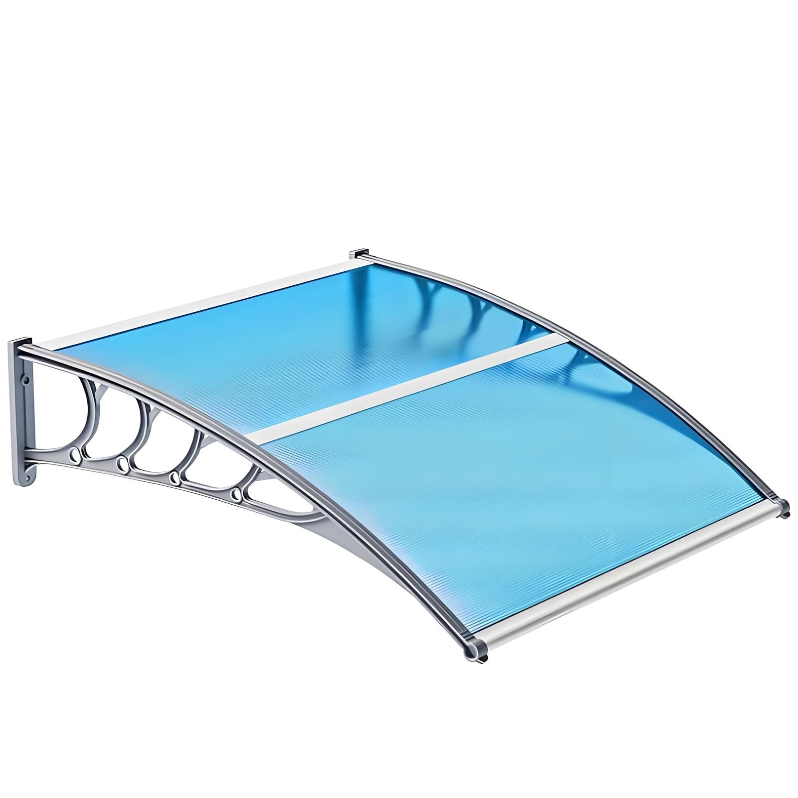 Tenda a baldacchino blu per porta, 60 x 120 cm, per esterni, per ingresso, impermeabile, copertura per gazebo e pergola, resistente alle intemperie