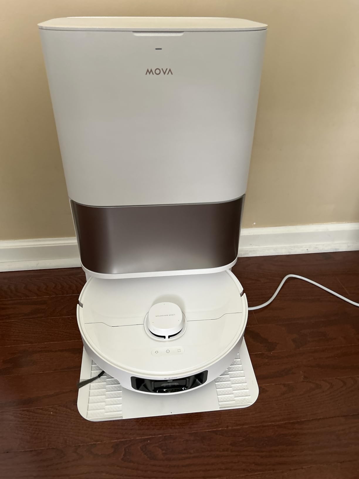 Mova P50 Pro Ultra Robot Vacuum with Removable & Liftable Mop, 19,000Pa Suction with Anti-Tangle Brush, Side Brush Extensive Cleaning, 167℉ Mop & Washboard Self Drying & Cleaning, Auto Empty & Refill photo review