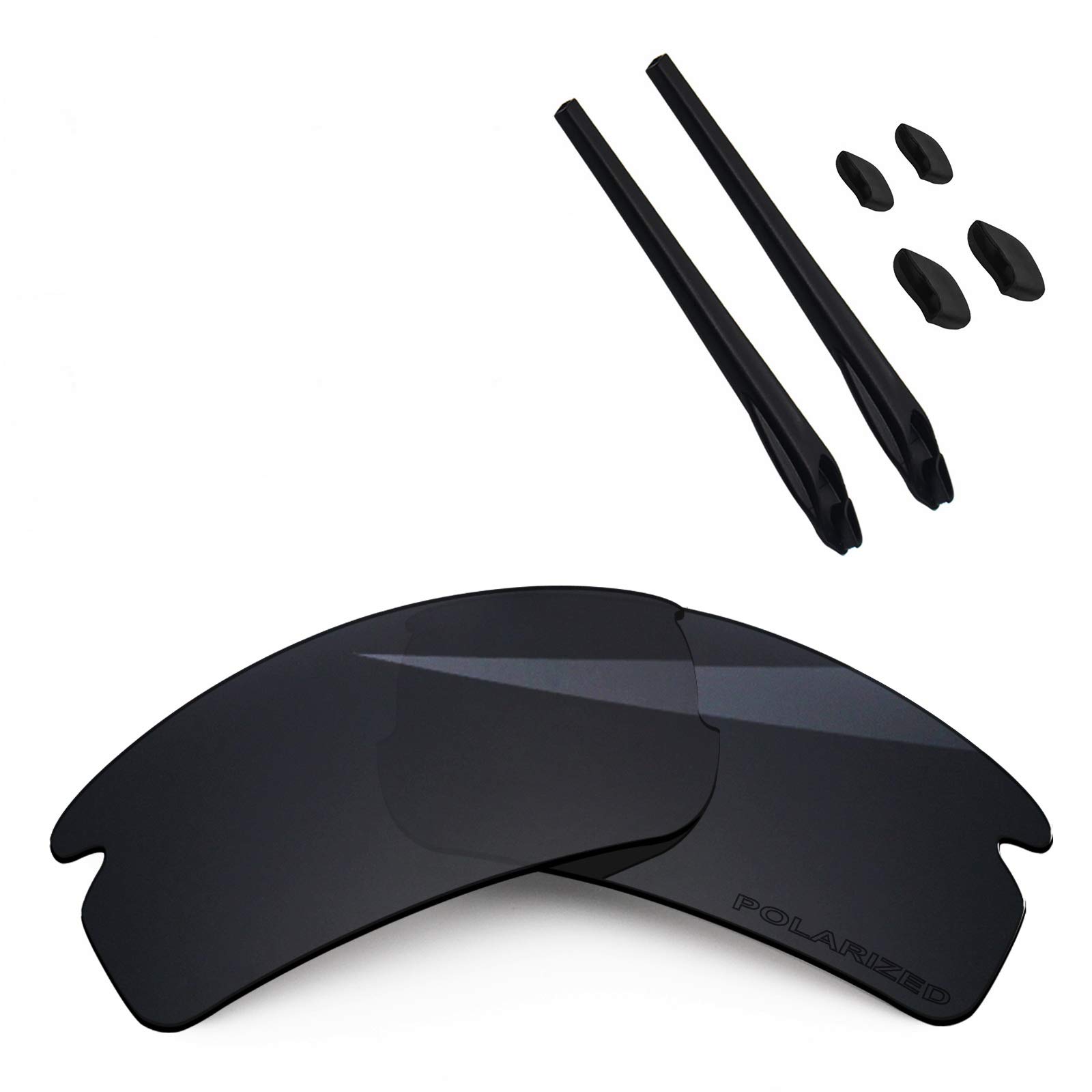 Anti Salt Replacement Lenses & Sock Kit for Oakley Flak 2.0 XL OO9188 Sunglasses