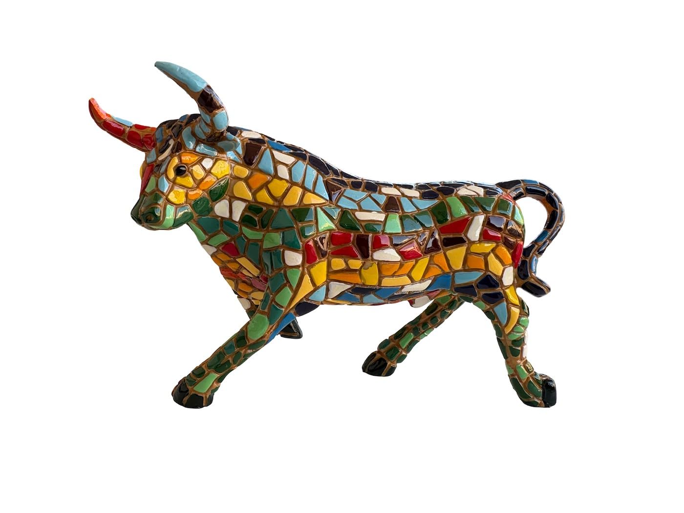 Barcino Ole Mosaic Collection Bull figurka (15 cm)