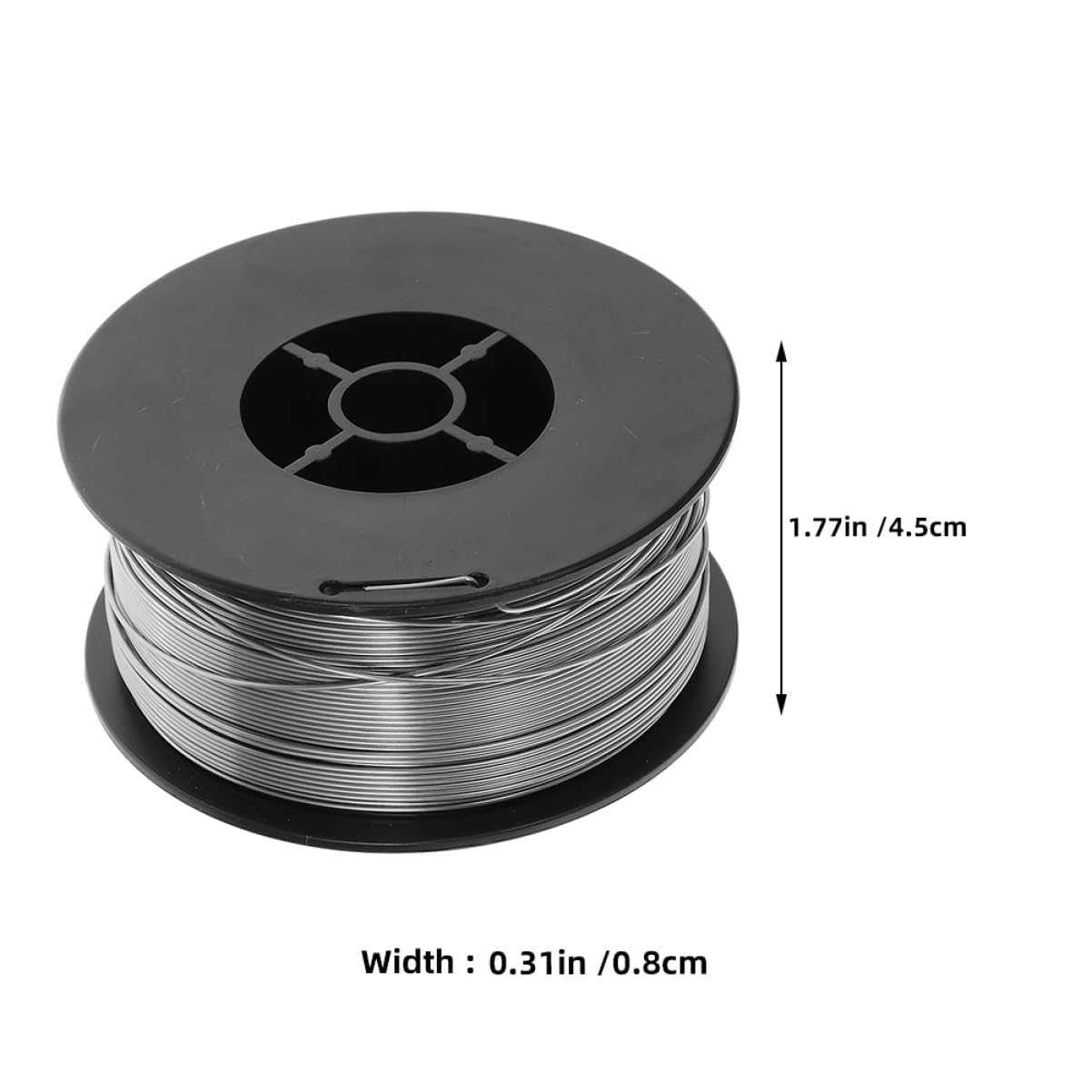 GLEAVI Filo per Saldatura Senza Gas in Acciaio al Carbonio 0.8mm | Bobina Argento 1kg, Versatile per Diversi Progetti e Lavori di Saldatura