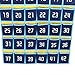 Hipiwe Numbered Classroom Organizer Pocket Chart for Cell Phones Calculator Holders with Hooks (42 Pockets)