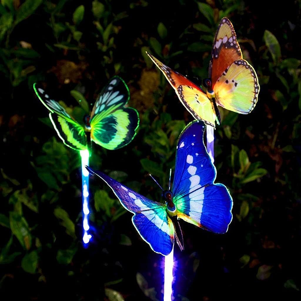 3pcs Solar Garden Light Plug-in Light Led Luminous Fiber Optic Decorative Light Villa Decor Landscape Lighting Lantern image 2