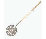 Chef Pomodoro Pizza Turning Peel with Detachable Handle, Aluminum Pizza Paddle, Gourmet Luxury Pizza Peel for Baking Homemade Pizza and Bread, Perforated Pizza Turner, Pizza Spatula (9-Inch / 23 cm)