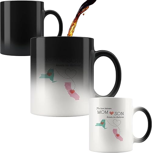 Miniatura 4 de Taza de café personalizable de larga distancia, cita personalizada, estados y países, regalo de relación, mejores amigos, regalos para mamá, mamá e