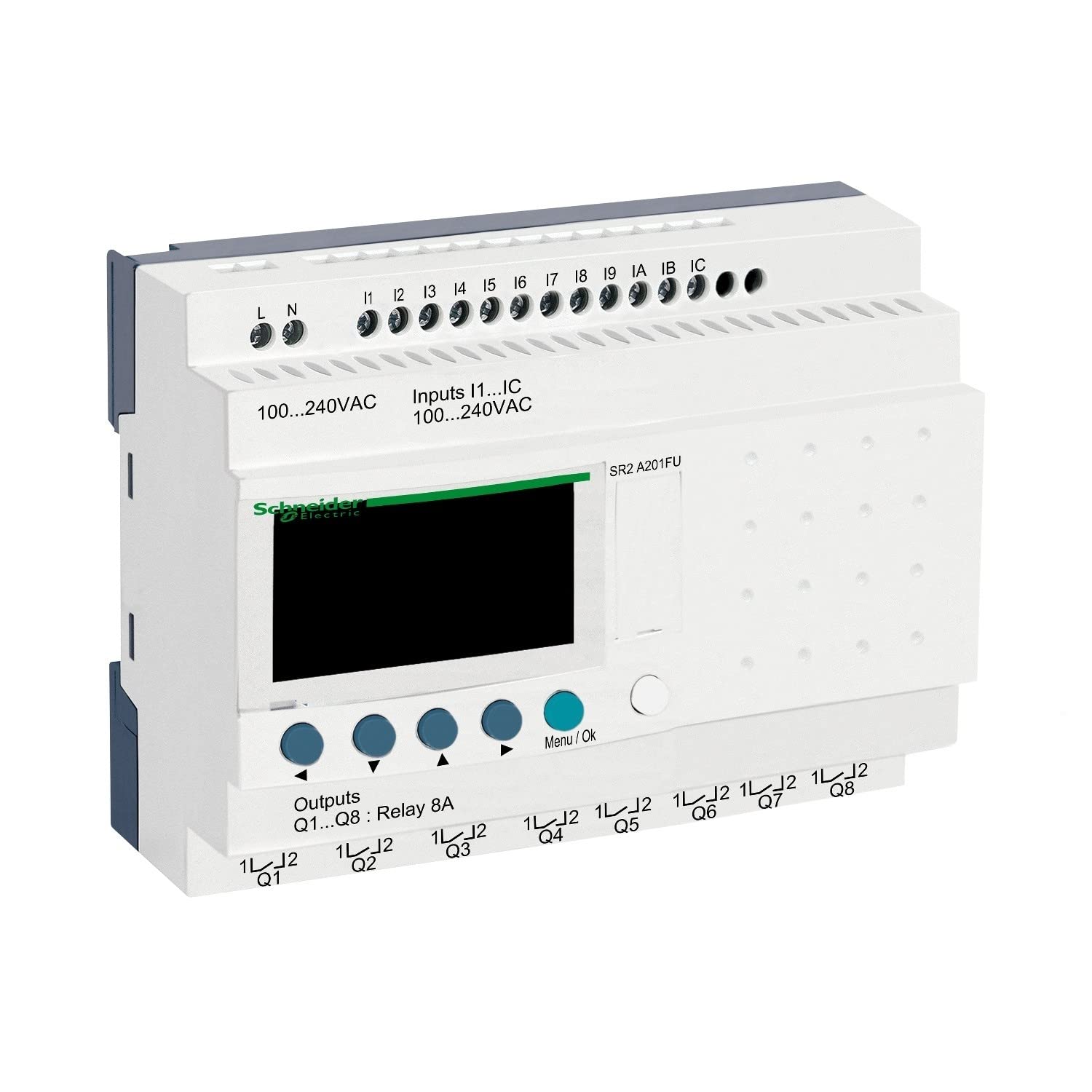 Zelio II 12E/8R 100-240AC écran automate haute fiabilité - 6