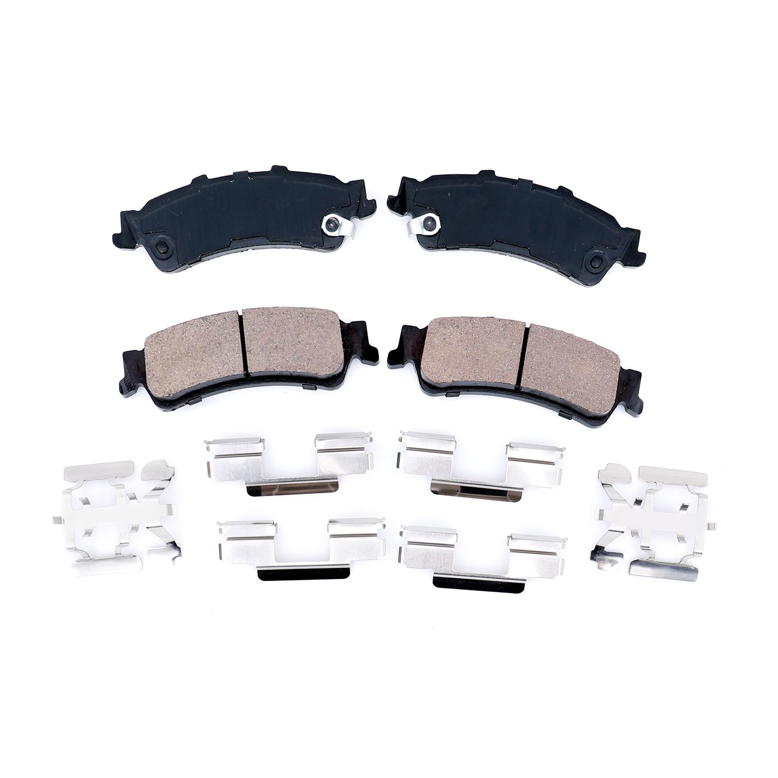 HICKS Rear Brake Pad Set D792 Compatible with 1999-2006 Chevy Silverado 1500 (4.3L) (4.8L) (5.3L), 1999-2006 GMC Sierra 1500 (4.3L) (4.8L) (5.3L)