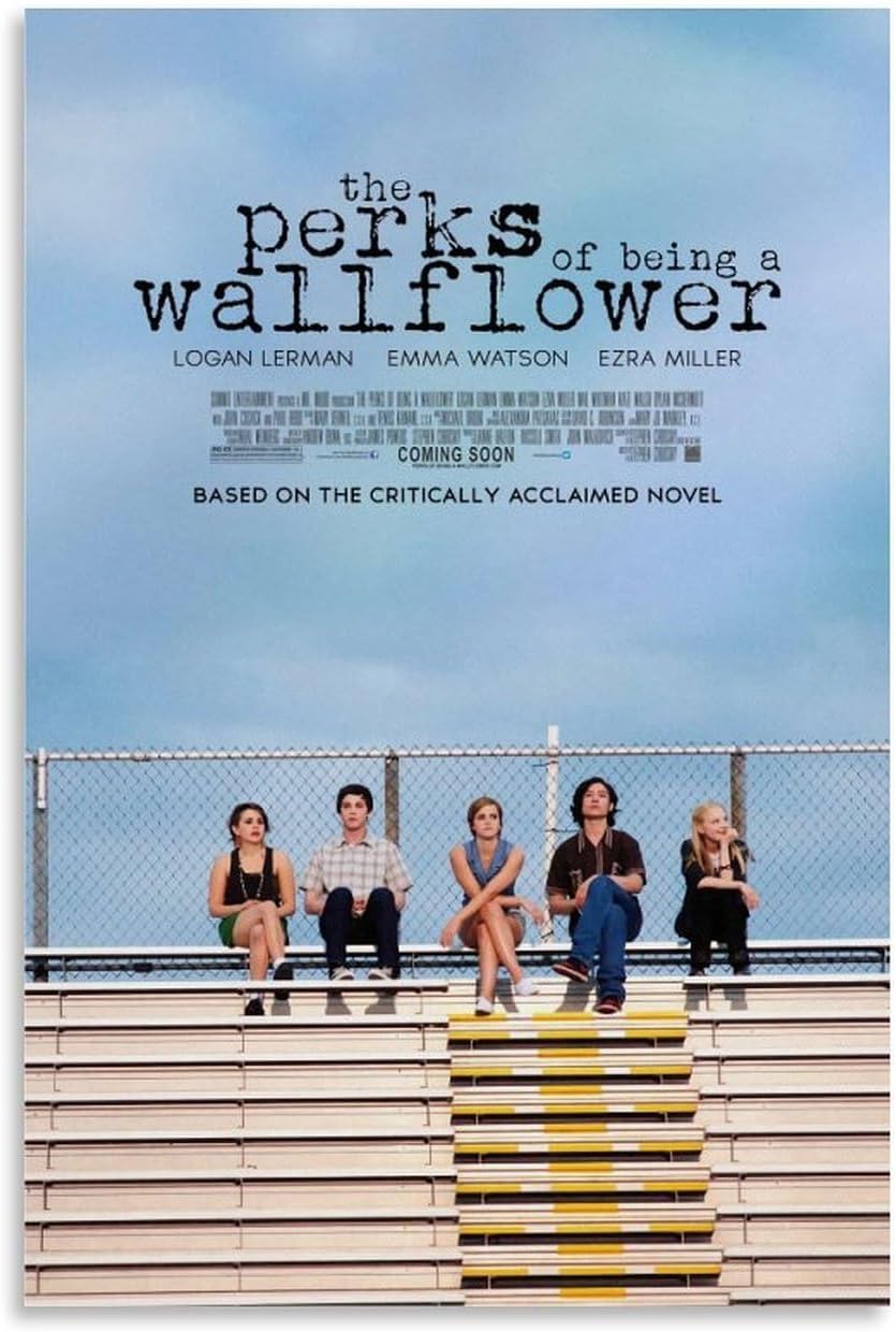JDzenpingzsz The Perks of Being A Wallflower Poster Wall Art Aesthetic Cover Poster Design Painting for Living Room Bed Room 08x12inch(20x30cm) Unframe-style