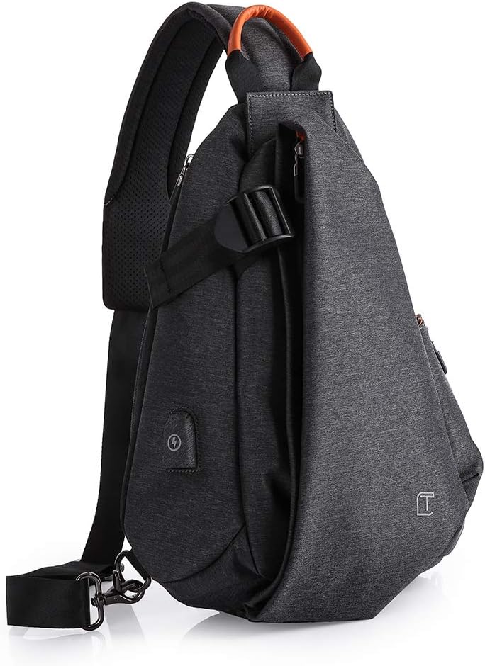 Upgraded Sling Chest Backpack Small Casual Shoulder Crossbody Bag Waterproof Anti-Theft Daypack for Men&Women Outdoor Travel Hiking Cycling