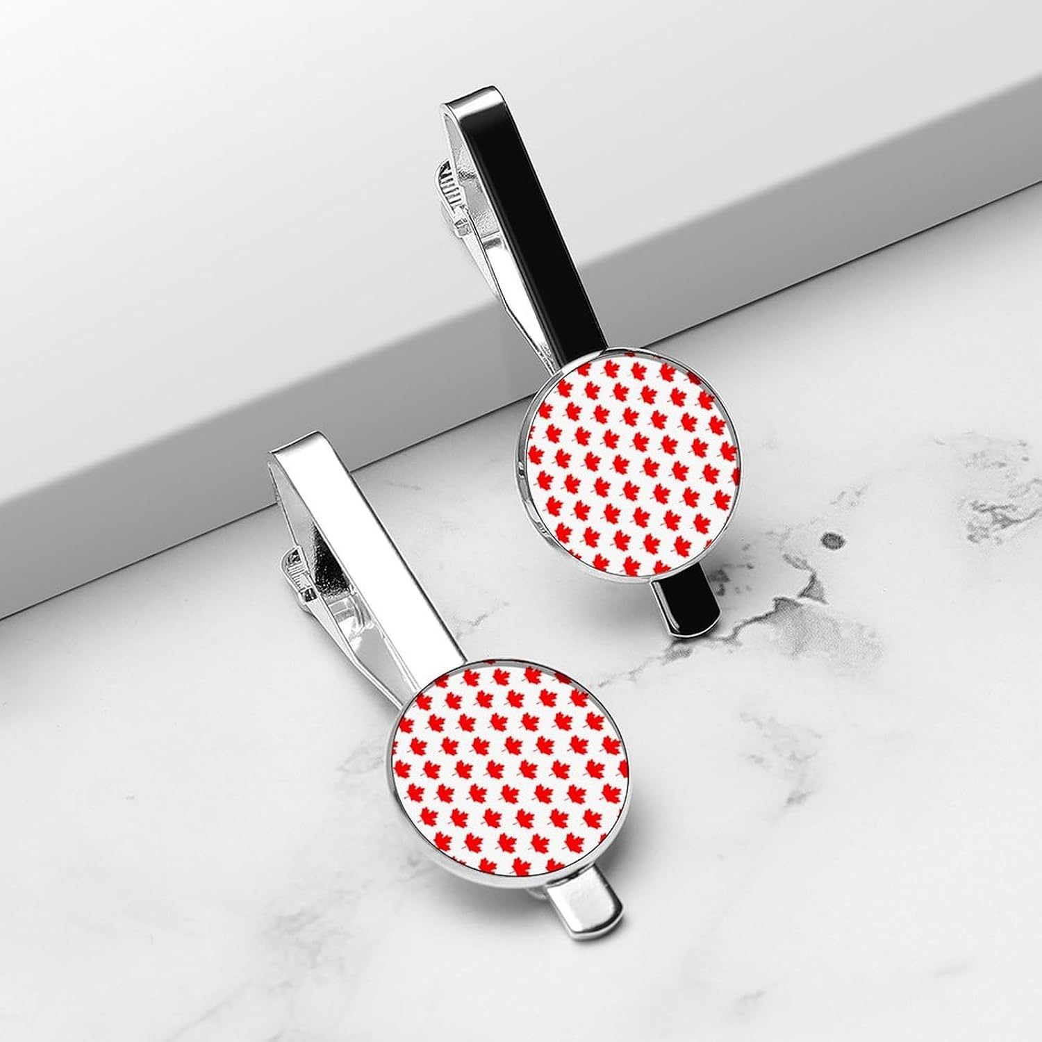 Canada Flag Maple Tie Clip Fashion Jewelry Necktie Pin for Wedding Busiess Office Accessories
