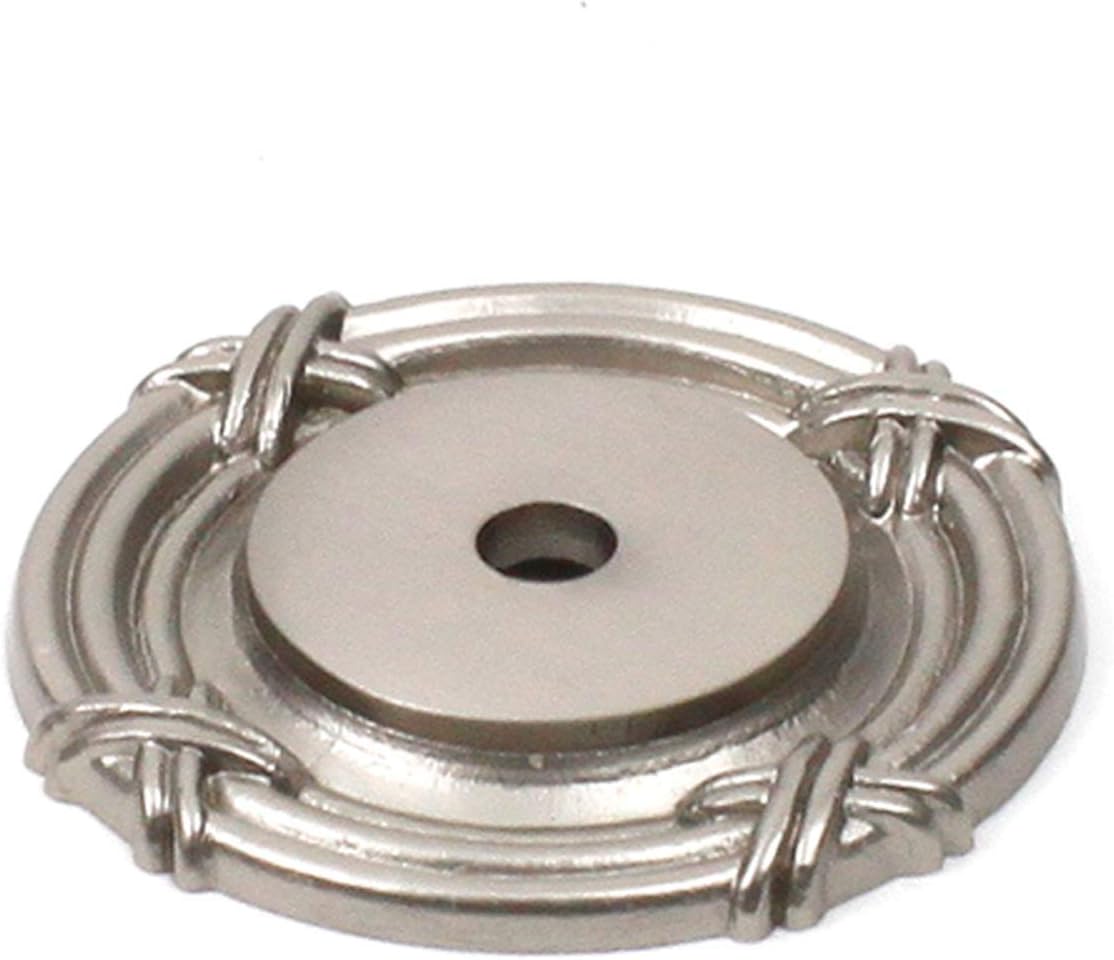 Century Hardware 18069-MSN Georgian Cabinet Backplate, Nickel