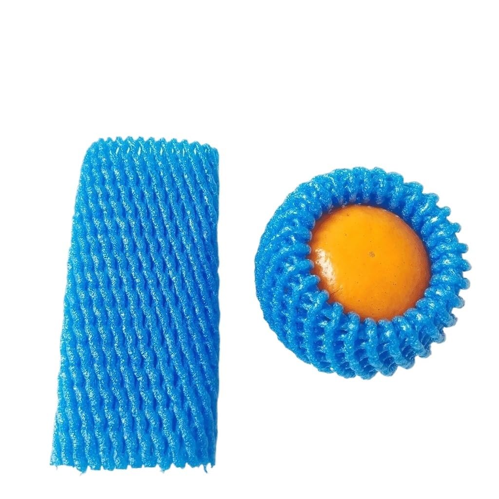 Fruit netting Foam Net Mesh Protective Sleeves 140 Pcs Garden Multicolor 12x7cm 14x7cm(Blue,14x7cm)