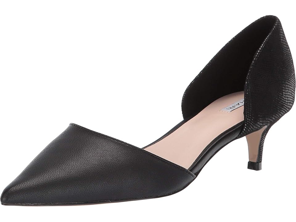 

Tahari Faustine D'Orsay Pump (Black Leather/Snake) Women's Shoes