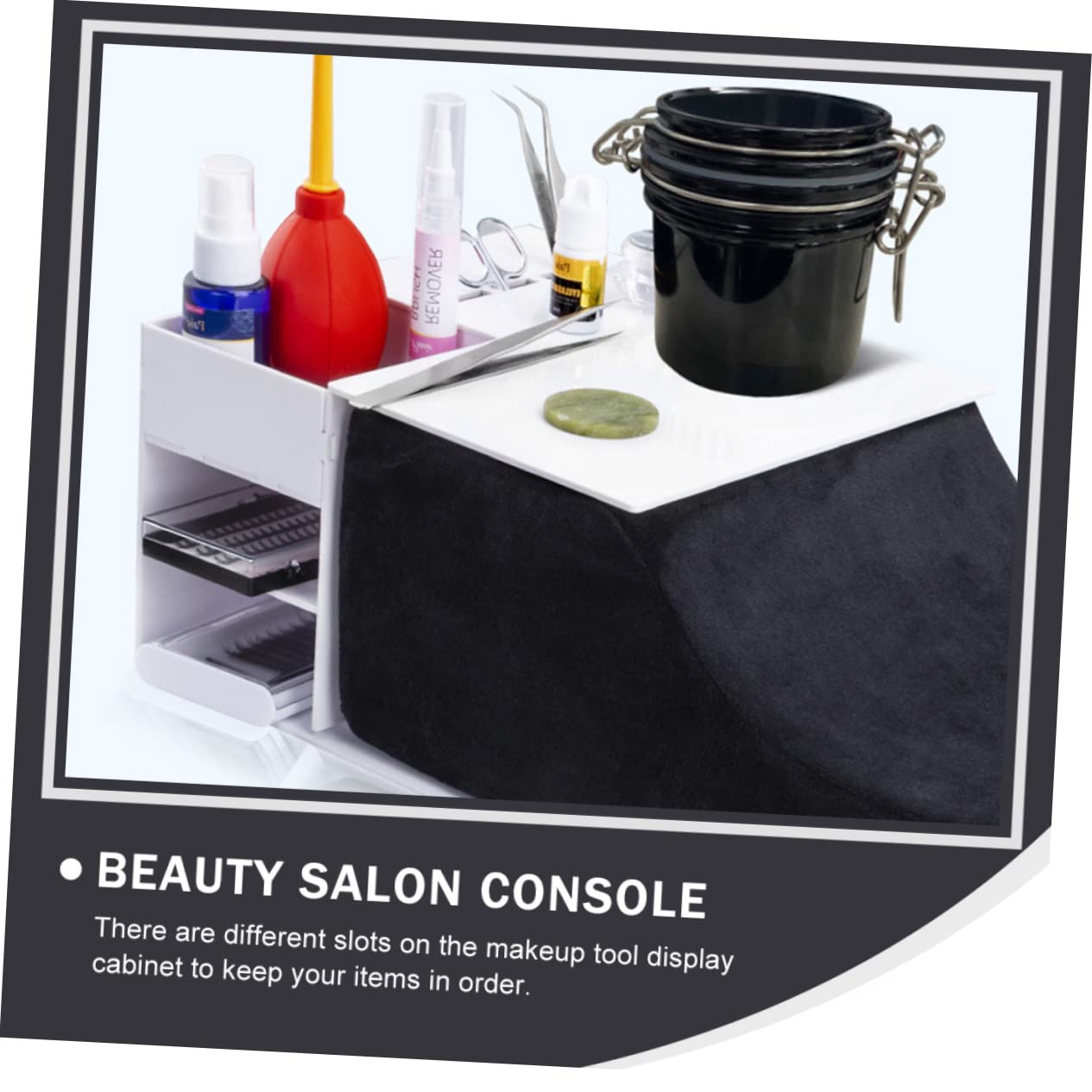 1pezzi Console per Innesto Ciglia Scaffale Portaoggetti Strumenti da Trucco Console Beautify Eyelashs in Acrilico Scaffale Portaoggetti per Salone