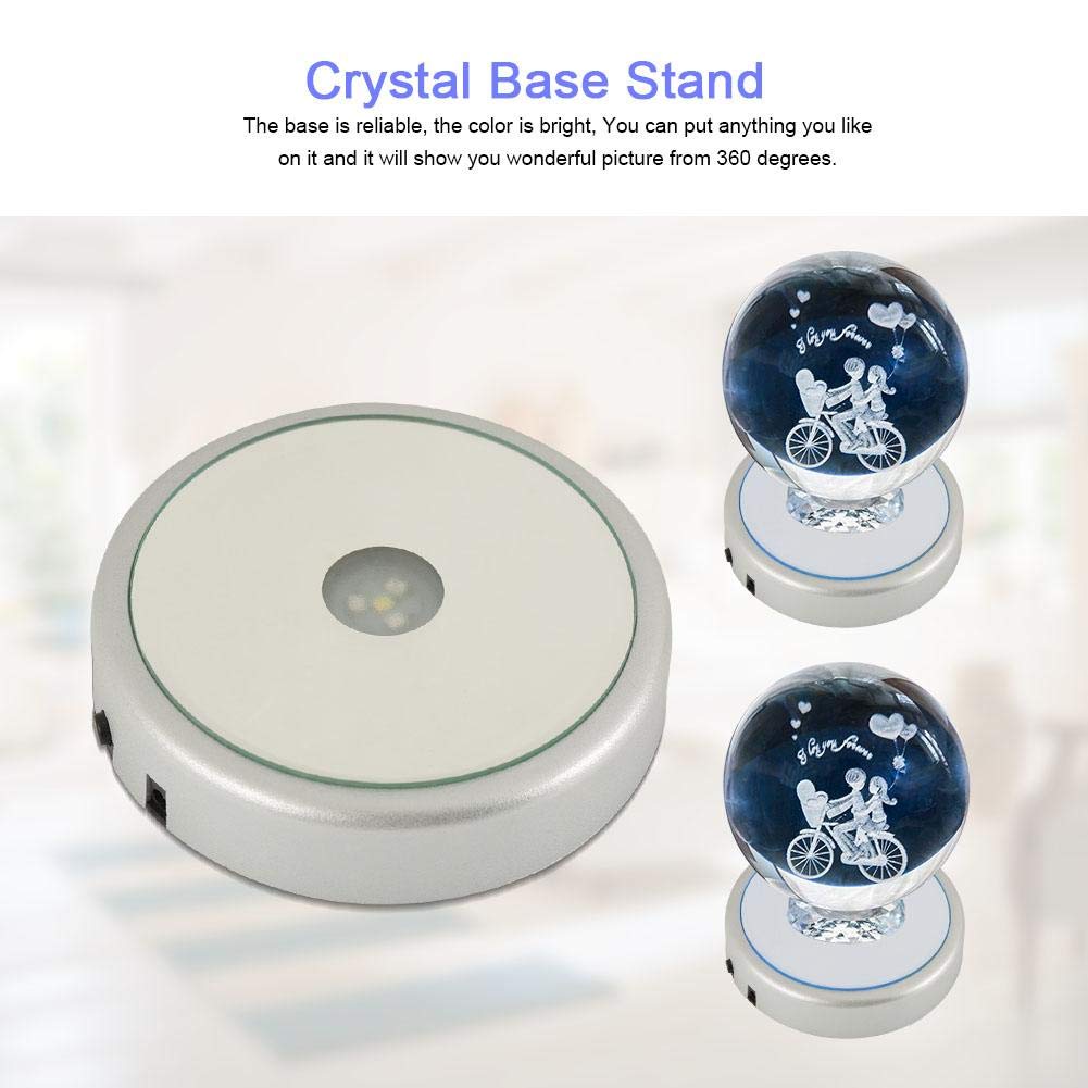 Base Girevole A LED Hilitand Con Specchio - 4 Luci Colorate, Alimentazione USB, Per Decorazioni - Foto 11